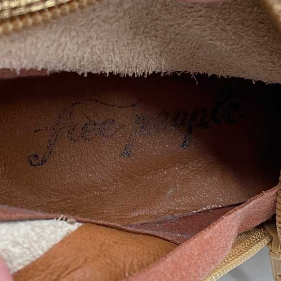 Free People Gold Leather Slip-On Heeled Boots | EU 38.5 (US 8) - Picture 7 of 8